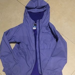 Columbia, violet, raincoat